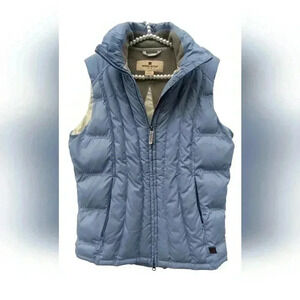 Woolrich Womens Light Blue Full-Zip-Up Puffer Vest Size Extra Small